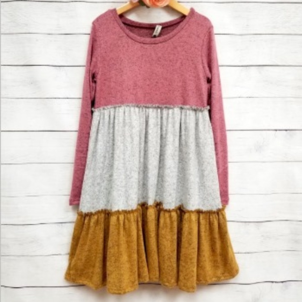 Children's Dress, Color Block, Kid's Dress